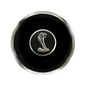 VSW 6-Bolt Deluxe Horn Button with Mustang Tiffany Snake 3-D Foil Emblem STE1054DLX