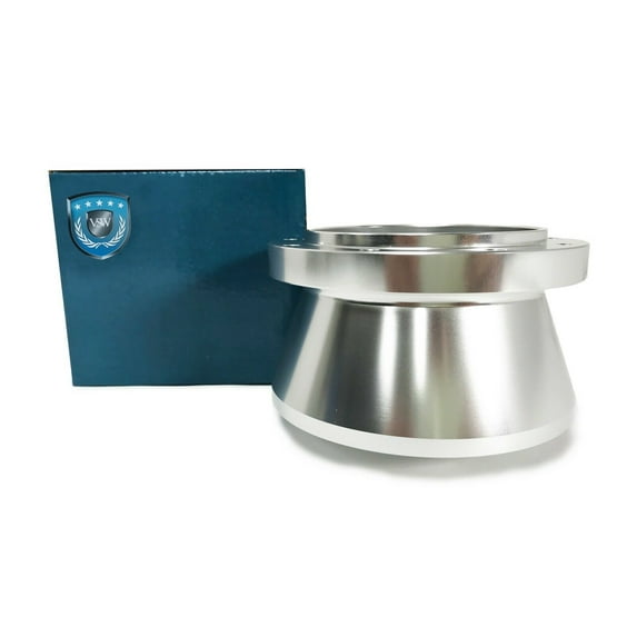 VSW 9-Bolt Silver Steering Wheel Hub Adapter Compatible with 1970-1987 Mopar Standard Columns STH1032SIL