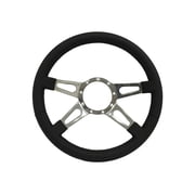 VSW Steering Wheels; S9 Premium Leather Grip with 4-Spoke Slot Design
