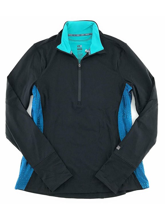 VSX Knockout Jacket Large Black Aqua Nwt