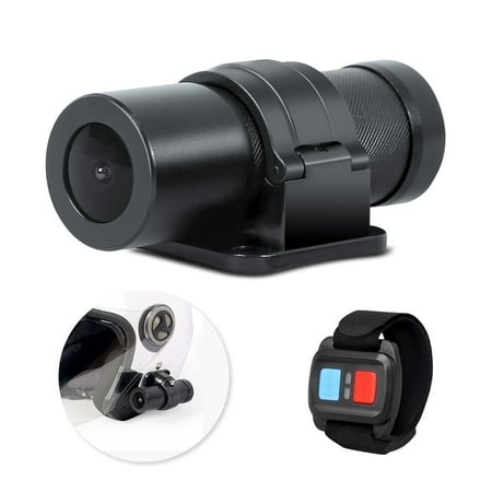 VSYSTO WiFi Helmet Camera for Motorcycle Bike, HD 1080P 150 Degree Wide Angle Starlight Night Vision Lens Action Camera Helmet Dash Camera with Remote Control