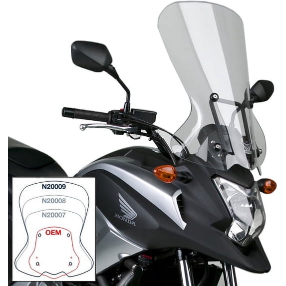 VStream Plus Windscreen (22") (Clear) Compatible with 13-15 Honda NC700X
