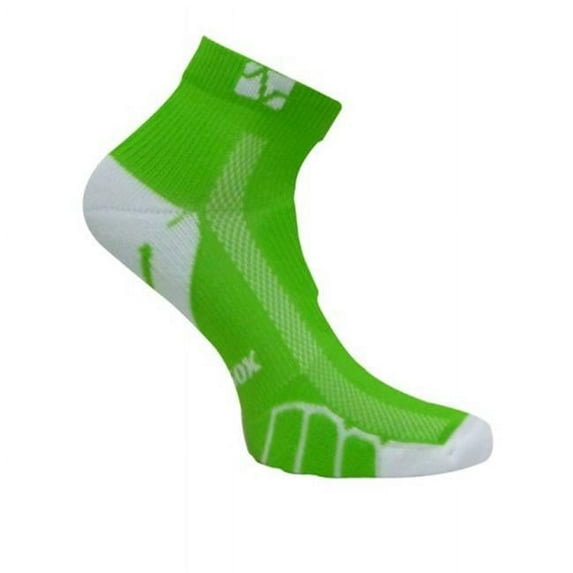 VT 0210 Ped Light Weight Running Socks, Lime Green - Small