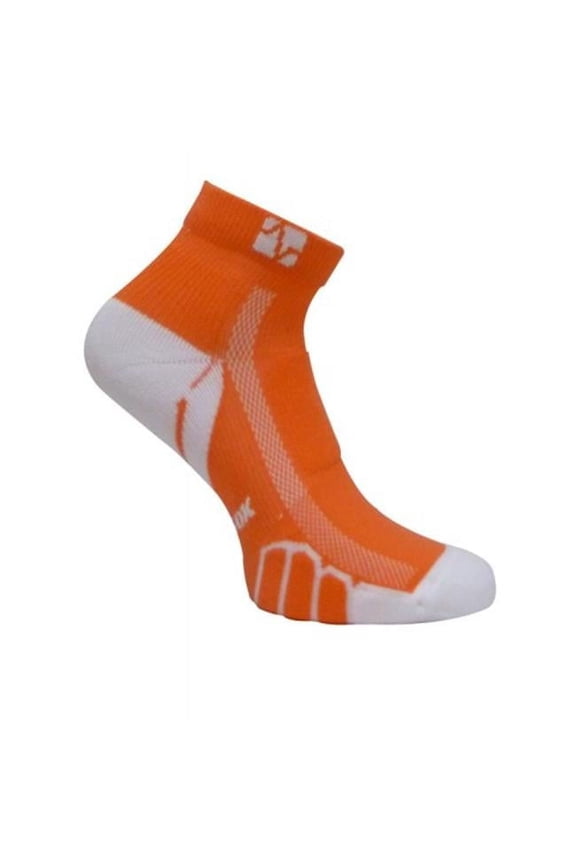 VT 0210 Ped Light Weight Running Socks, Orange - Small