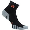 thumbnail image 1 of VT 0910T Tennis Classic Quarter Medium Weight Socks, Black-Silver - Extra-Large, 1 of 1