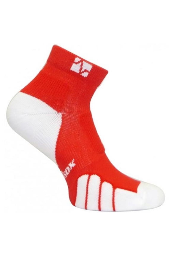 VT 1110T Tennis Ghost Drystat Plantar Support Odor Resistant, Socks Pairs, Red - Extra-Large