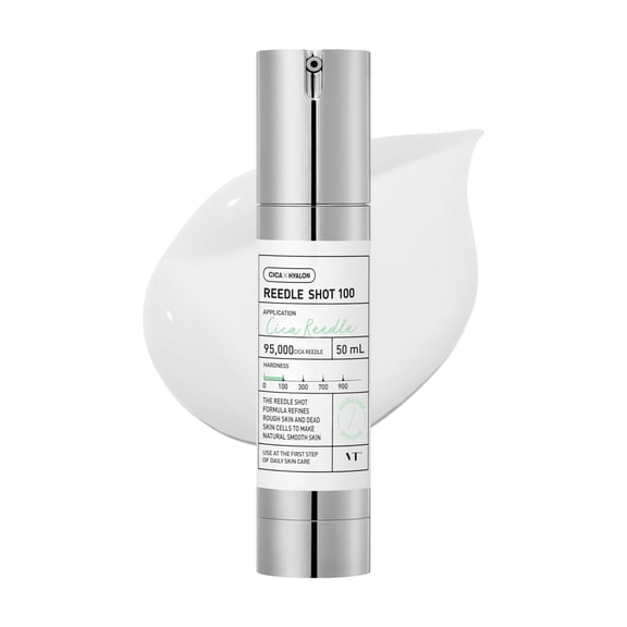 VT COSMETICS CICA Reedle Shot 100 Essence | Daily Face Essence, Centella Complex, Hyaluronic Acid, Green Propolis Extract for All Skin Types 1.69Fl Oz (50ml)