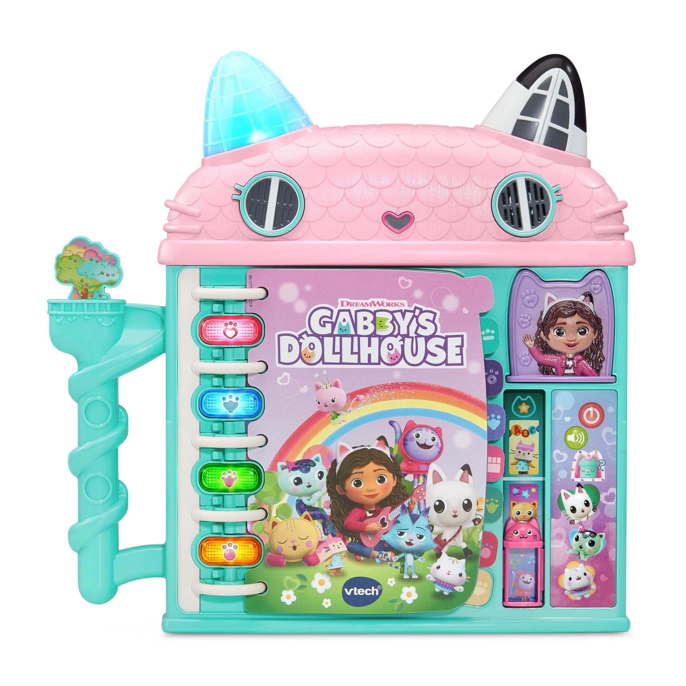 VTech Gabby's Dollhouse Cat-a-Vator Discovery Book; Interactive Learning Toy for Kids, Ages 3-6 Years Old