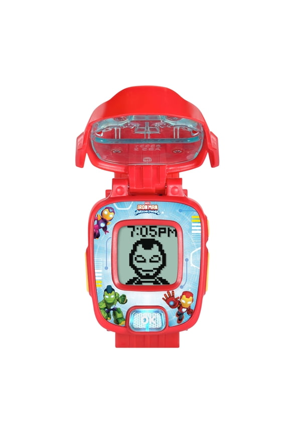 Iron Man Watch for Kids with Digital Clock, Games, and Alarm