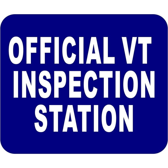 VT OFFICIAL INSPECTION STATION Aluminum Composite Sign, 8.5"x10"