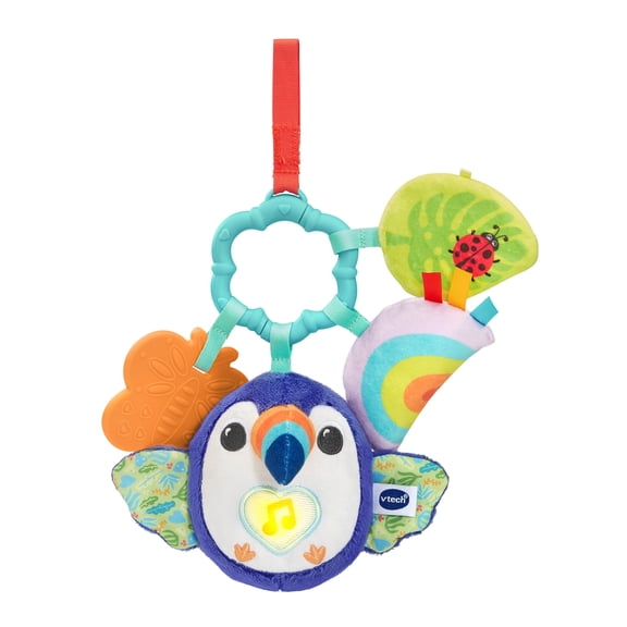 VTech Take Along Toucan Teething Toy for Baby Stroller and Car Seat