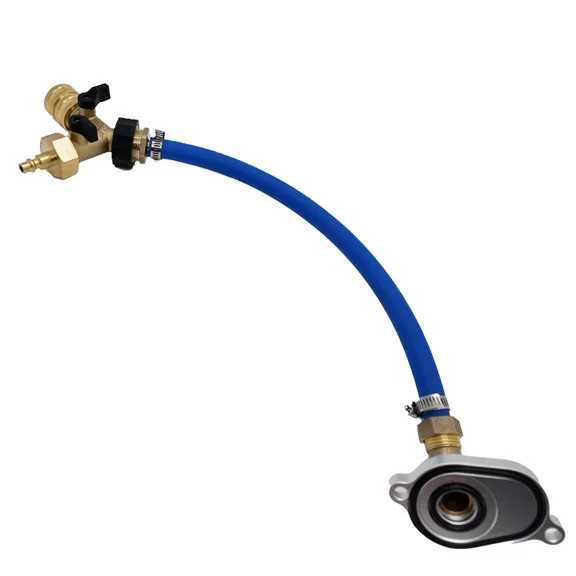 VT365 & VT275 Oil Cooler Back Flush Kit for Ford 6.0L Powerstroke with Anodized Aluminum Adapter