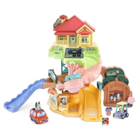 VTech, Bluey Road Trip Electronic Playset, Includes Heeler 4WD Car and a Bonus Bingo Car, Toys for Kids 3-6 Years