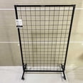 thumbnail image 1 of VTEMRBYO Free-standing panel units for exhibitions, displays and partitioning,Grid Wall Display Panel Heavy-Duty Foldable, Black Wire Wall Grid 1-Pack with 10 Hooks, 1 of 11