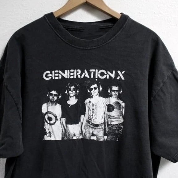 VTG Generation X Band black T-shirt short sleeve All sizes S to 5Xl 2F240