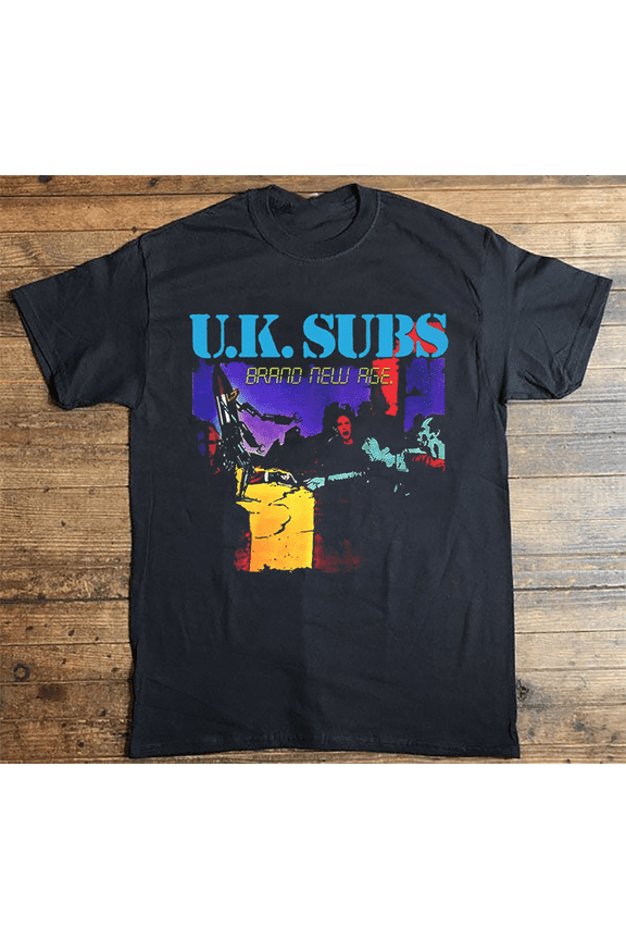 VTG RARE U.K. SUBS Band Tee Gift For Fan Black All Size Shirt AG2151