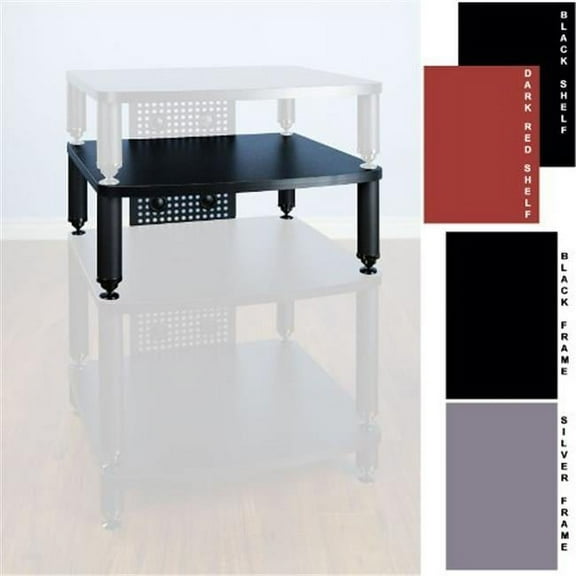 VTI Manufacturing 34973 4 Silver Poles 1 Red Shelf 9 in. Additional Shelf