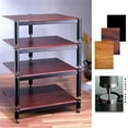 thumbnail image 1 of VTI Manufacturing BL304BB 3 Black Capspike Black Poles 4 Black Shelves AV Stand, 1 of 1