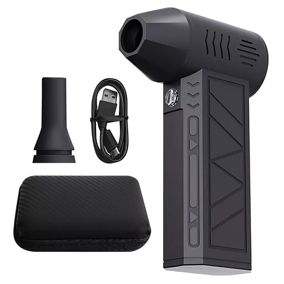 VTIN 200W Brushless Motor Air Duster, 130000RPM, 4-Gear, 5000mAh 20-30Min Runtime, Type-C Fast Charge, 150C Overheat Protection, for Keyboard/PC/Car/Home Cleaning