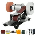 thumbnail image 1 of VTIN 3-In-1 Electric Mini Belt Sander - 15° Knife Sharpener Bench Grinder, 7-Speed 4000-9000rpm Forward/Reverse, Quiet All-Copper Motor for Metal Wood DIY & Knife Sharpening, 1 of 12