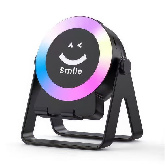 VTIN 4 in1 Wireless Induction Speaker Phone Stand, Cell Phone Stand with Bluetooth Speaker, Stereo Sound, RGB Ambient Light, Phone Holder for iPhone,Android Phones, iPads, Tablets, E-Reader