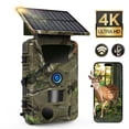 thumbnail image 1 of VTIN 60MP 4K UHD Solar Trail Camera - 0.1s Fast Trigger, 940nm Invisible IR Night Vision, IP66 Waterproof Dual-Power WiFi Bluetooth for Outdoor Wildlife Monitoring, 1 of 11