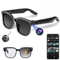 thumbnail image 1 of VTIN AI Smart Glasses with Camera, 4K 800W HD Video Recording Glasses with Audio, Bluetooth Sunglassess with Camera, Real-Time Translation, Voice Assistant, Object Recognition, Hands-Free Music Calls, 1 of 9