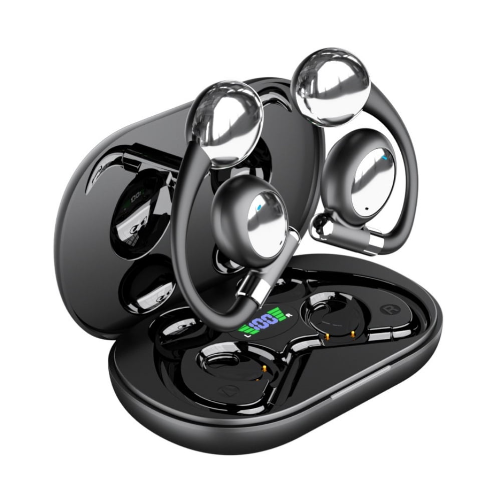 VTIN OWS Open-Ear Bluetooth 5.3 Earbuds - DT6.0 Directional Sound (No Leakage), 360° Dolby Panoramic Audio, 48H Battery + Digital Display, Touch Control & Airbag Silicone Ear Hooks