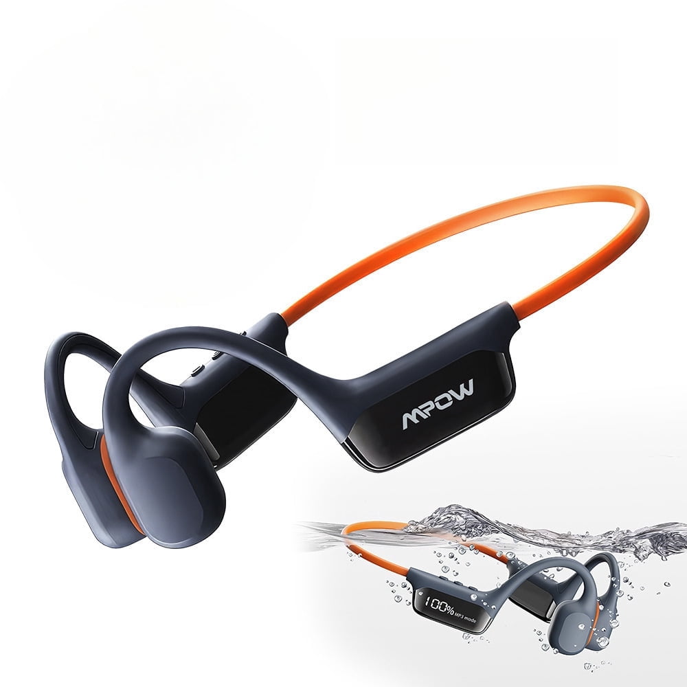 VTIN Open-Ear Bone Conduction Headphones Bluetooth 5.4 - ACS Panoramic Sound, 32G MP3 Player, IPX8 Waterproof Earbuds with Dynamic Display for Sports & Swimming