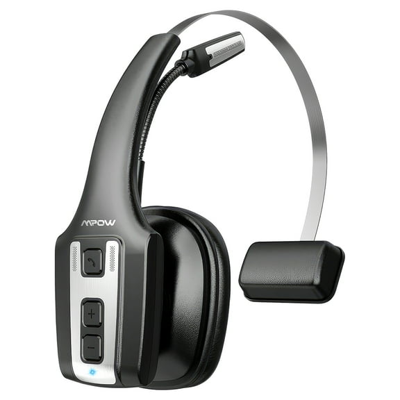 VTIN Trucker Bluetooth Headset, V5.3 Bluetooth Headphones with Mic,Wireless Headset with ENC Noise Cancelling & Mute Button, 60Hrs Working Time for Truck Drivers,Business Travel,Online Meetings