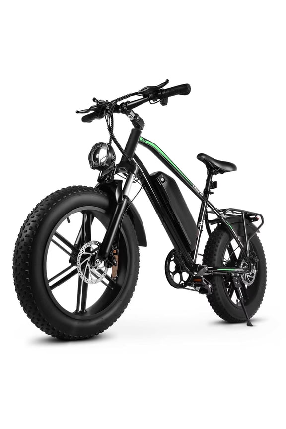 VTKOW R7 Fat Tire Electric Bike, 750W Peak High Power Off-Road Ebike, 48V 13Ah Battery 20MPH, 20" All-Terrain Electric Mountain Bicycle with Front Suspension, 7-Speed, UL Certified