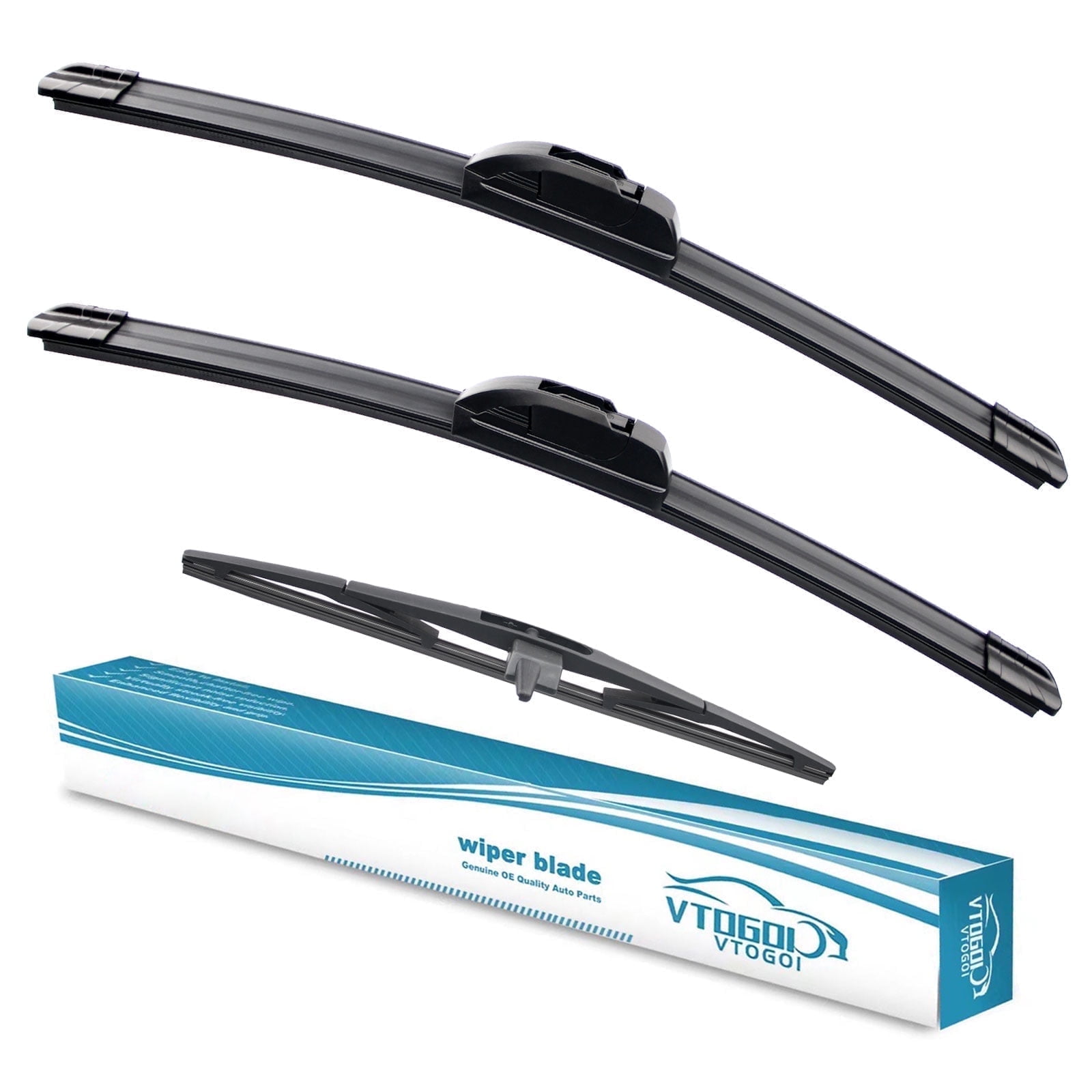 3 Wipers 22"+21"+14" for Honda Pilot 2009-2015 Replacement Front with Rear Windshield Wiper Blades Set(Pack of 3)