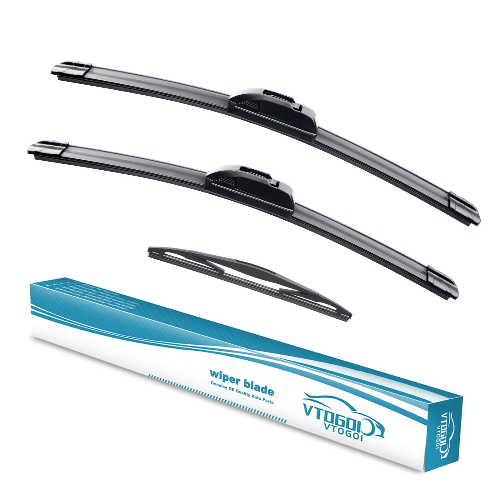 VTOGOI 3 Wipers Factory 26"+17"+12" for Honda CR-V 2017-2022 Original Equipment Replacement Front with Rear Windshield Wiper Blades Set(Pack of 3)