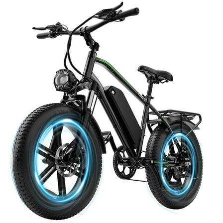 VTOKW Electric Bike, Peak 1000W Electric Bicycles for Adults, 20X4.0" Fat Tire Ebike, 48V/13AH Battery, 25MPH E-Mountain Bike for Cycling & Off-Road, 7-Speed Front Suspension Ebike for Adults UL2849