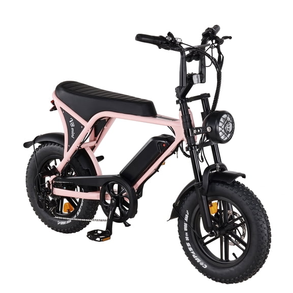 VTOKW Electric Bike for Adults, 500W Electric Bicycles with 36V 10.4Ah Battery, 16" Fat Tire Ebike, 20MPH E-Bike, E Bike for Adults UL2849