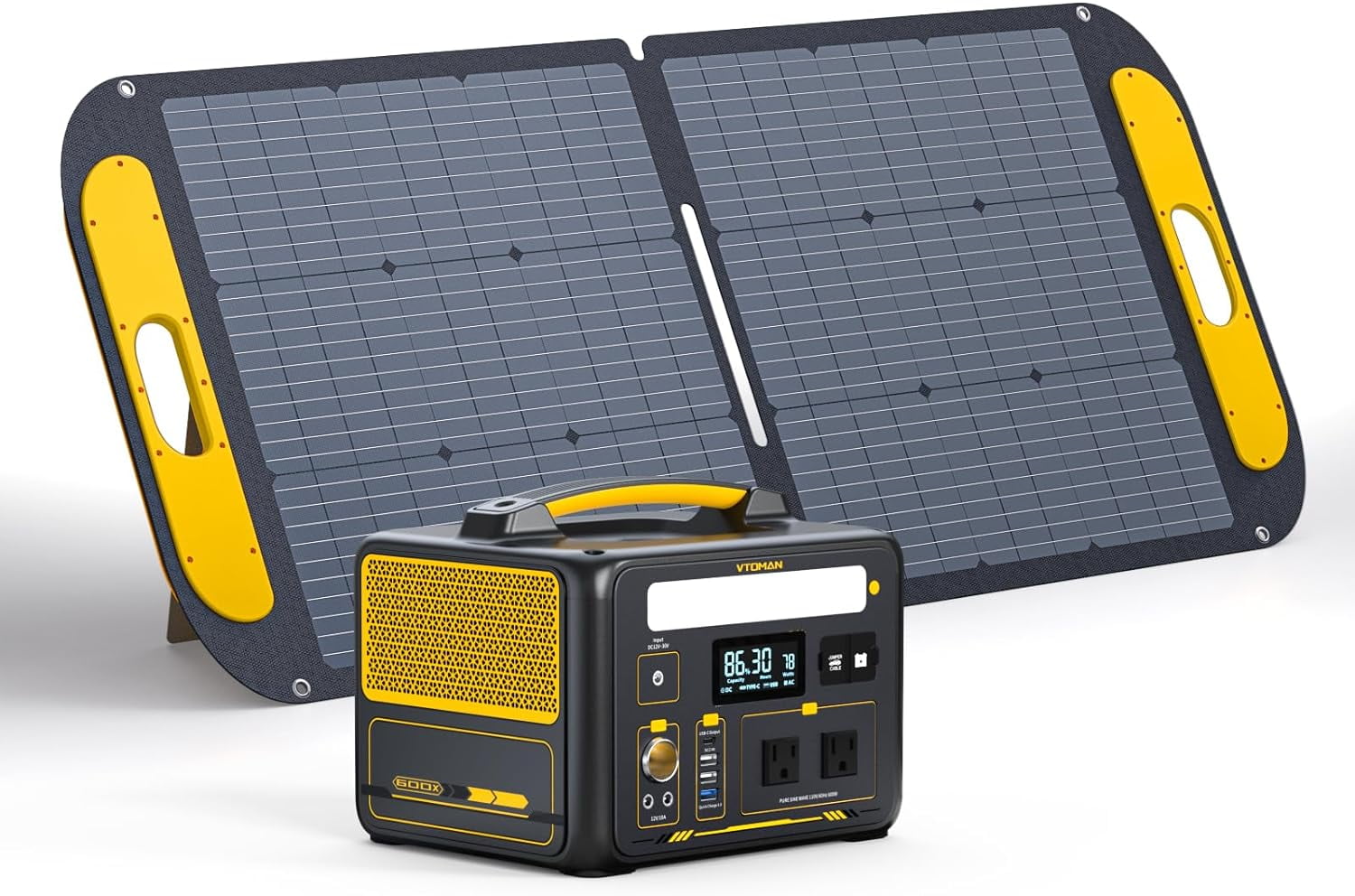 VTOMAN 600W Solar Generator with Panels Included, 299Wh Durable LiFePO4
