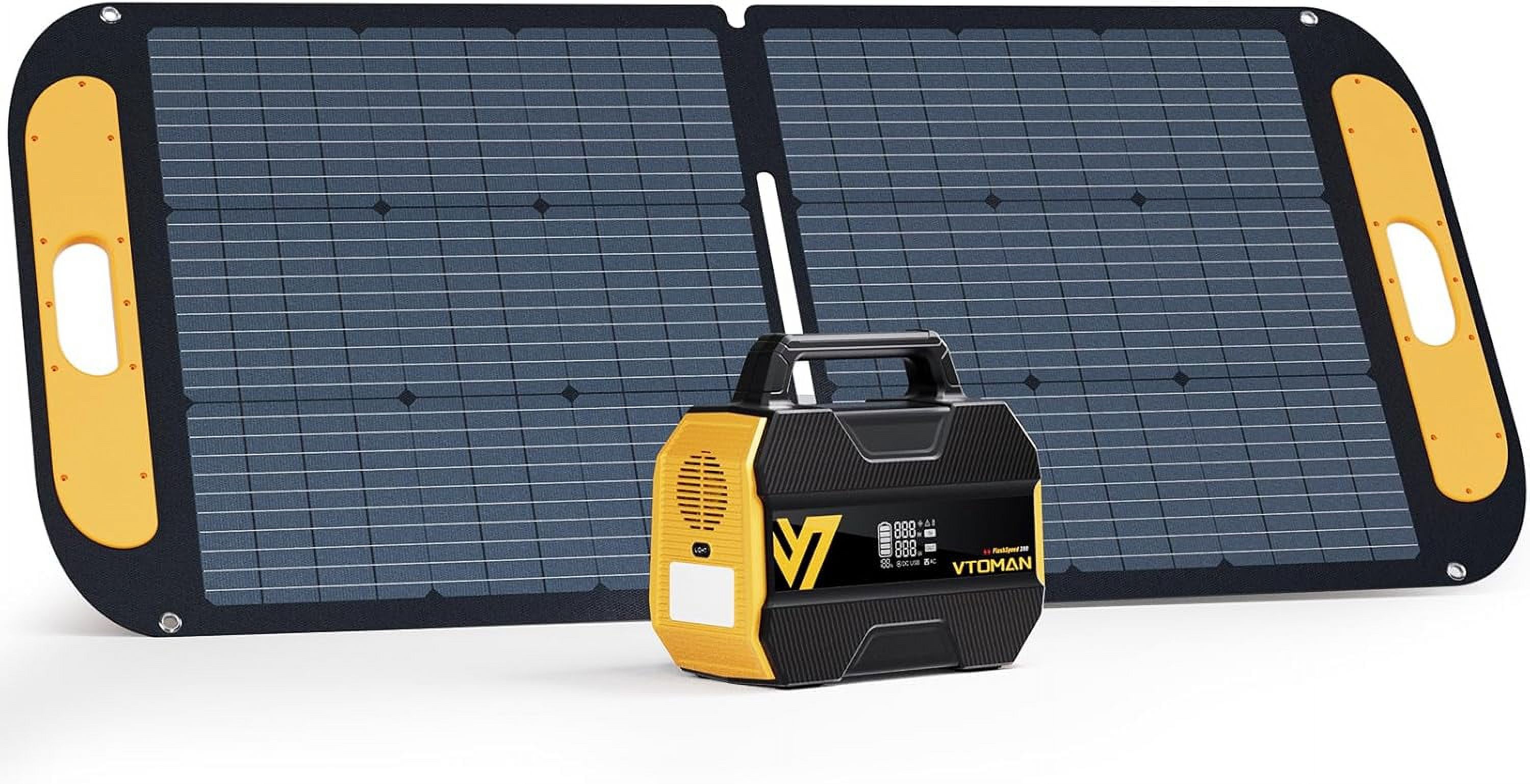 VTOMAN 600W Solar Generator with Panels Included, 299Wh Durable LiFePO4