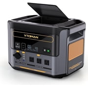VTOMAN FlashSpeed 1000 Power Station, 828Wh LiFePO4 Battery, 1000W Output, for Home Backup and Outdoor Use