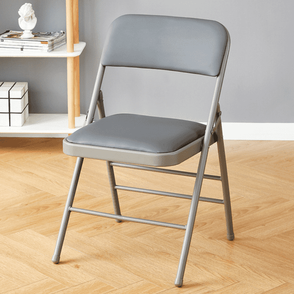 VTOY 2-Pack Folding Chairs with Padded Cushion and Back Metal Foldable Chairs with Comfortable Cushion for Home and Office, for Indoor and Outdoor Events