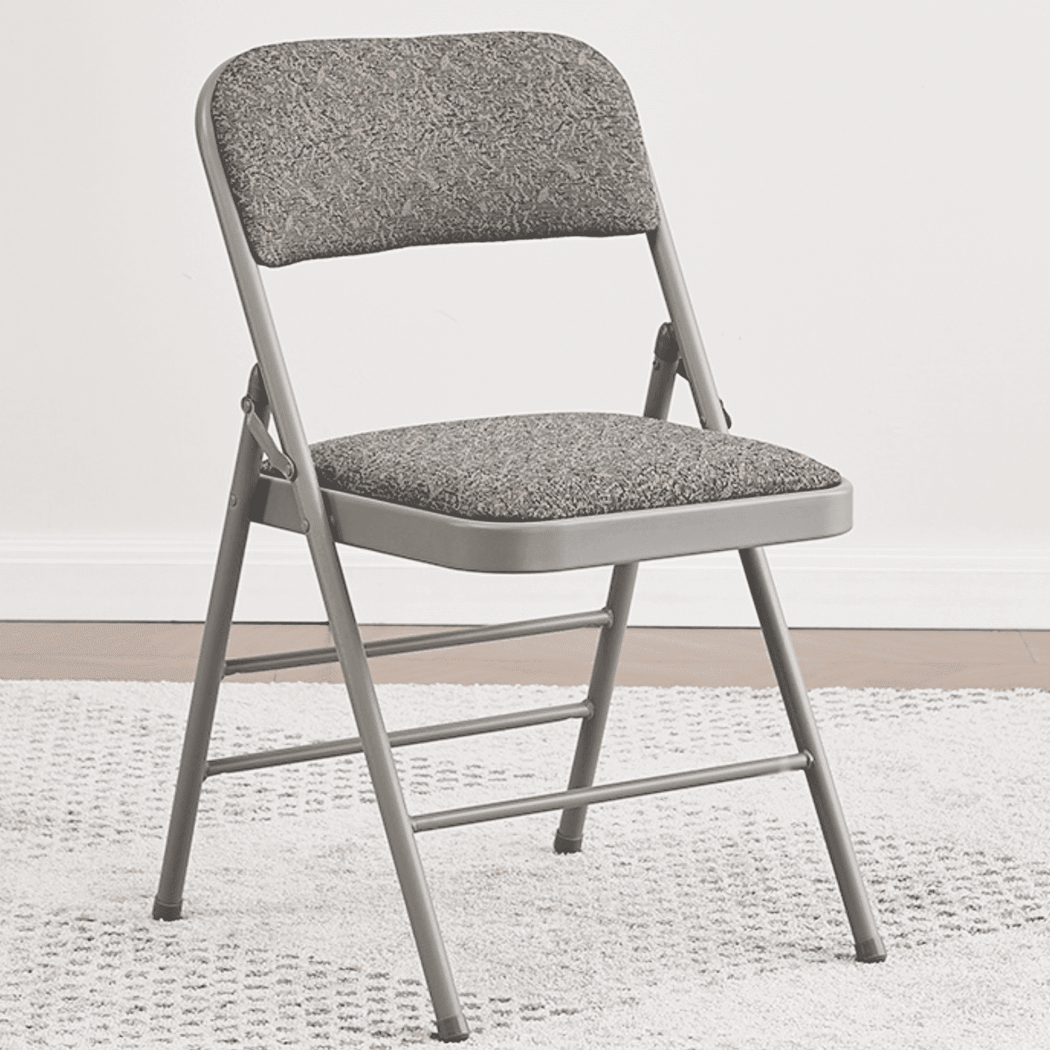 TUBULAR STEEL FOLDING CHAIR グレー2脚