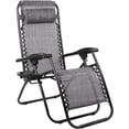 thumbnail image 1 of VTOY Zero Gravity Chair Outdoor Lounge Chairs Adjustable Mesh Reclining Chair for Pool Beach Camping Lounge Chair with Pillows and Cup Tray-Gray, 1 of 9