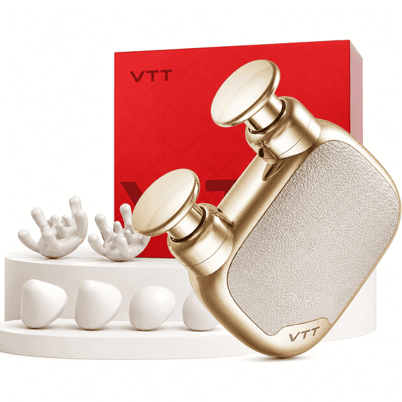 VTT Mini Massage Gun with Brushless Motor, Portable Handheld Pocket Massager for Gentle Muscle Relief for Home & Office & Travel