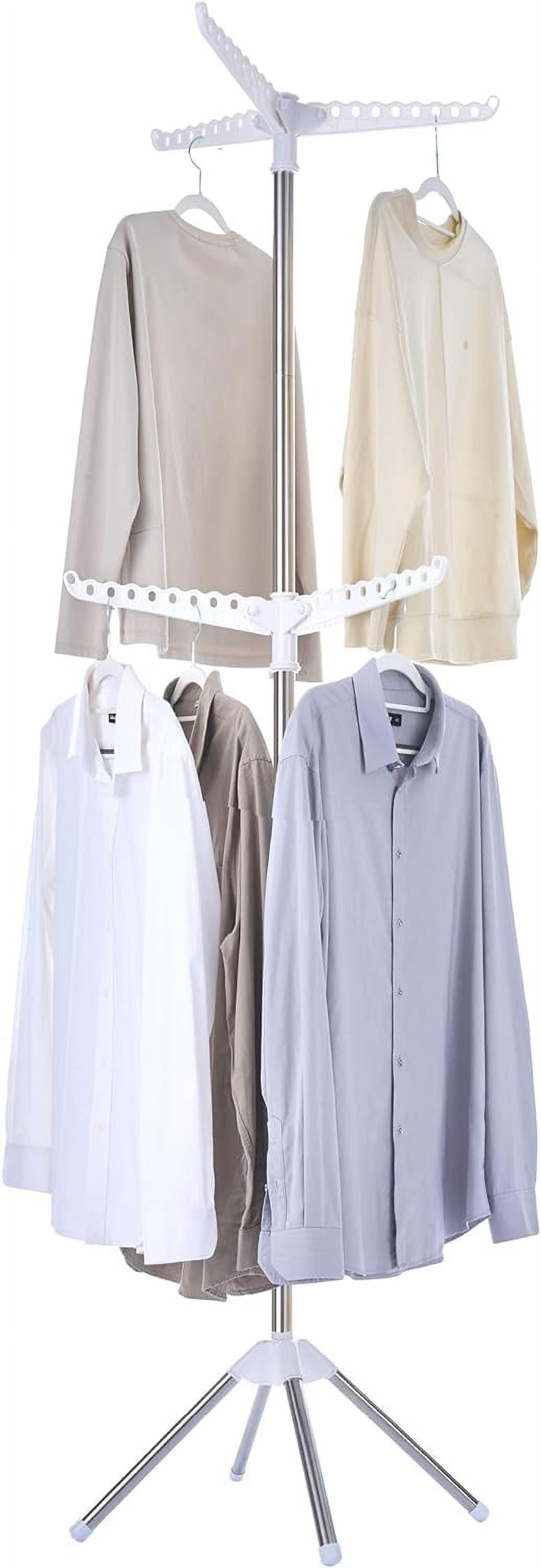 VTUBUON Clothes Drying Rack Foldable 59 inch Tripod Laundry Drying Rack ...