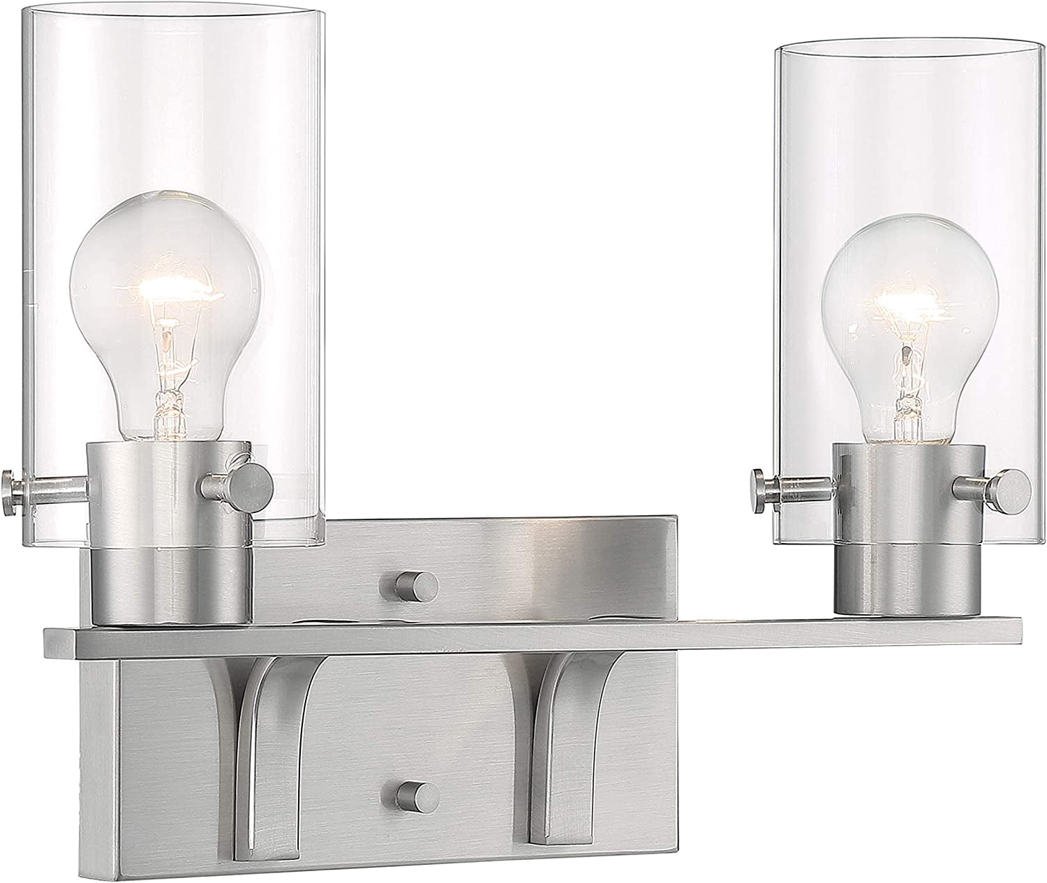 VTUIVBH 60/7172 Sommerset 2-Light Vanity Fixture with Clear Glass ...
