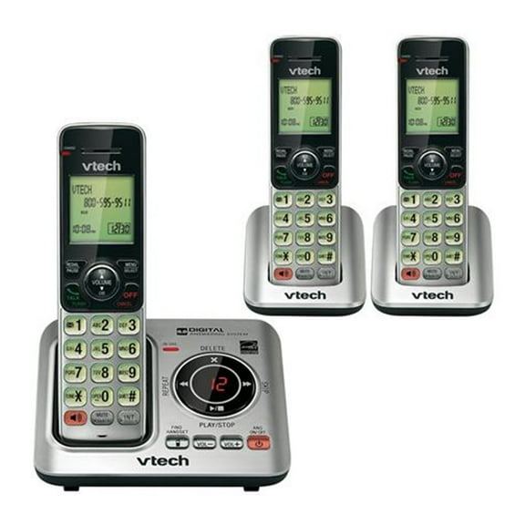 VTech 3 Handset Cordless Pone with Answering System, CS6629-3