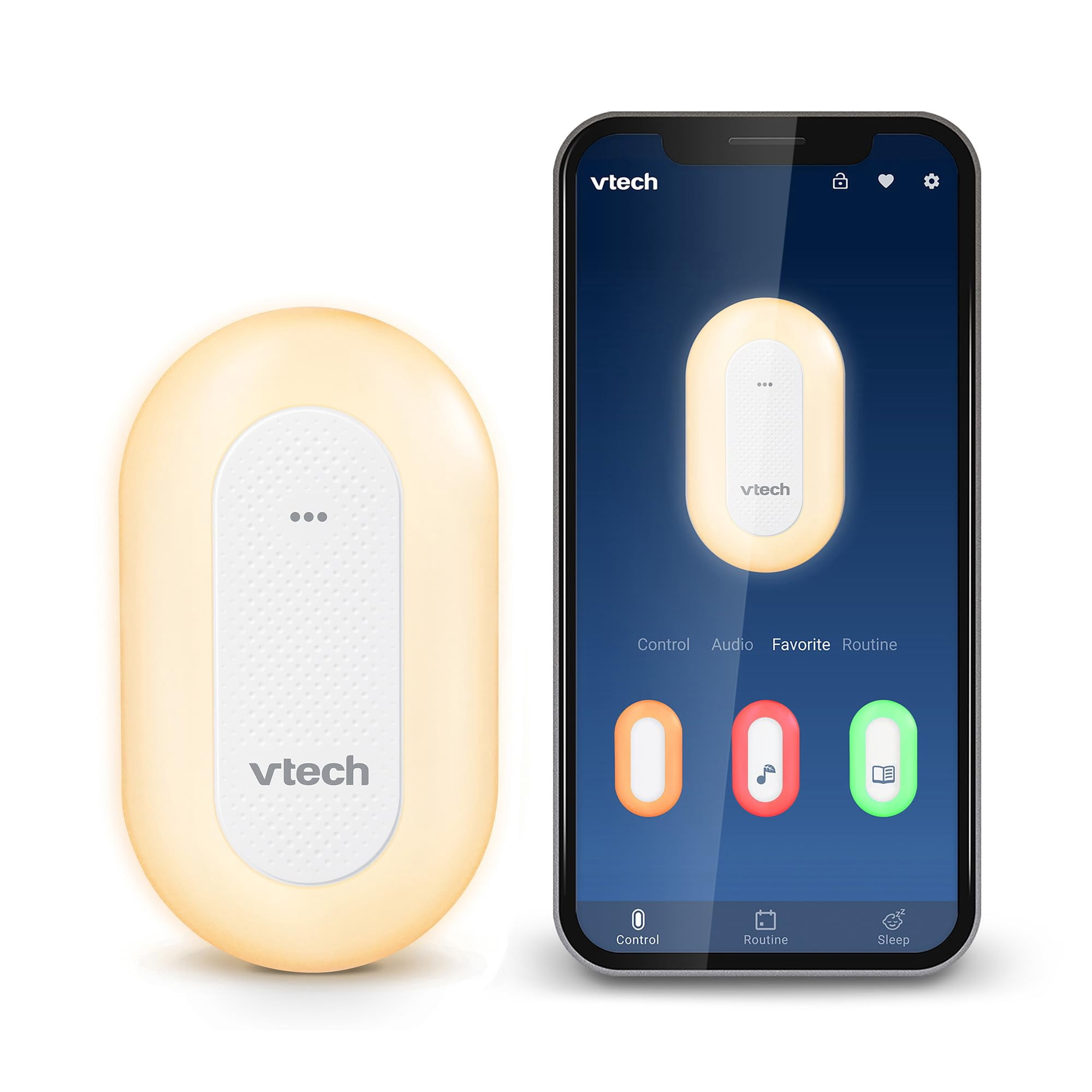 VTech BC8113 V-Hush Plug Sleep Training Soother with 40 Stories/Songs ...