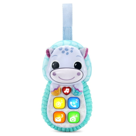 VTech Baby Hello, Hippo! Soft Phone Plastic, Plush Baby and Toddler Toys
