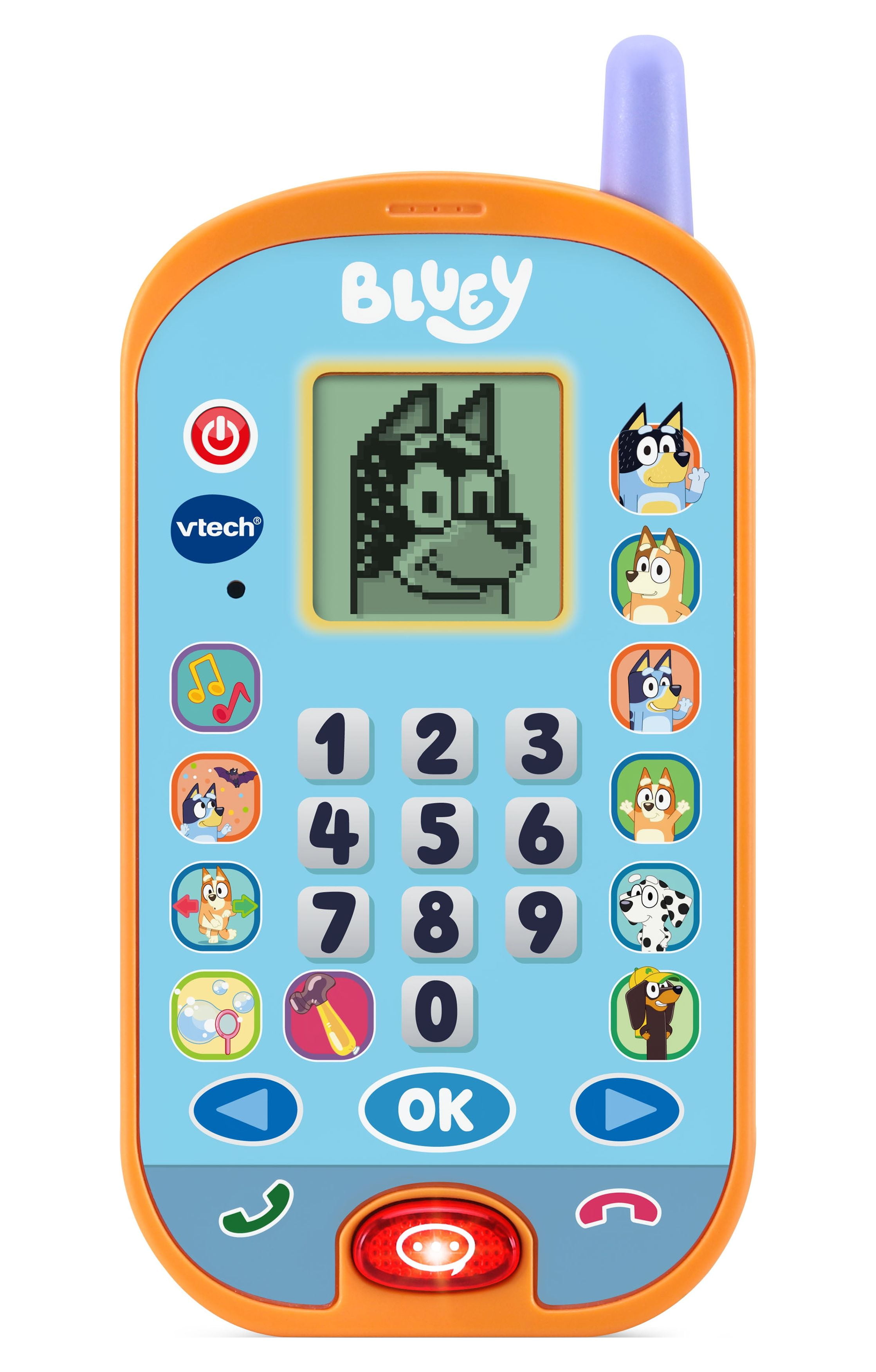 VTech® Bluey Ring Ring Phone With Pretend Phone Apps, Games and Voice Activation
