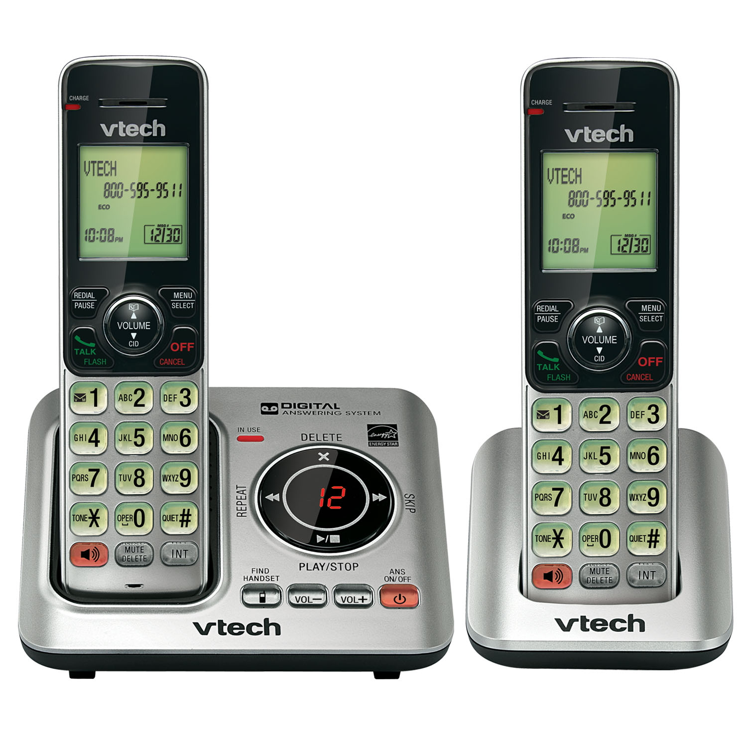 VTech CS6629-2 2 Handset Cordless Answering system - image 1 of 4