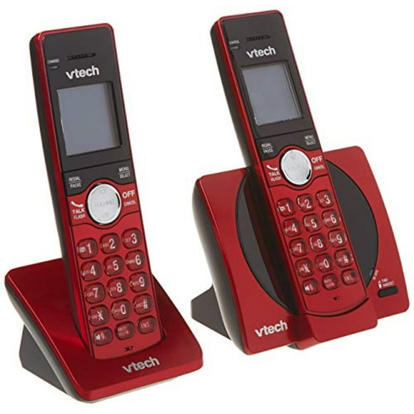VTech CS6919-26 DECT 6.0 Cordless Phone with 2 Full Duplex Handsets - Red